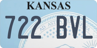 KS license plate 722BVL