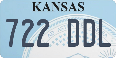 KS license plate 722DDL