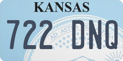 KS license plate 722DNQ