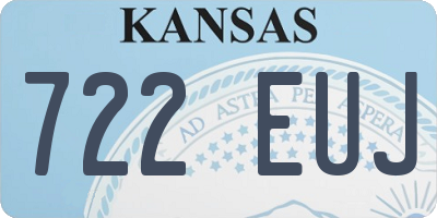 KS license plate 722EUJ