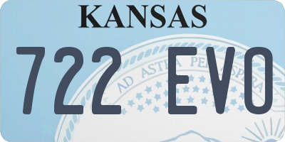KS license plate 722EVO