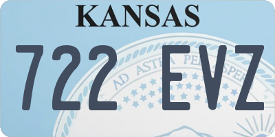 KS license plate 722EVZ