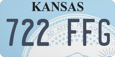 KS license plate 722FFG