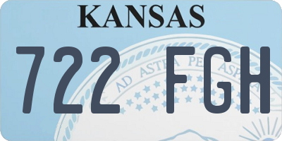 KS license plate 722FGH