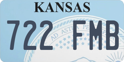 KS license plate 722FMB