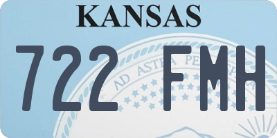 KS license plate 722FMH
