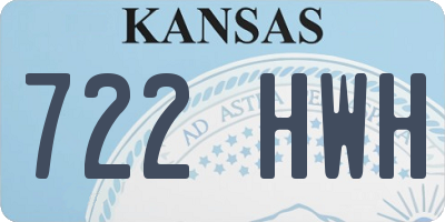 KS license plate 722HWH