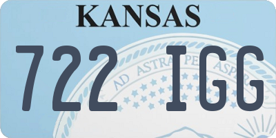KS license plate 722IGG
