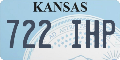 KS license plate 722IHP