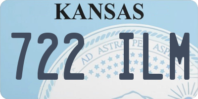 KS license plate 722ILM