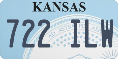 KS license plate 722ILW