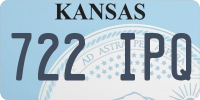 KS license plate 722IPQ