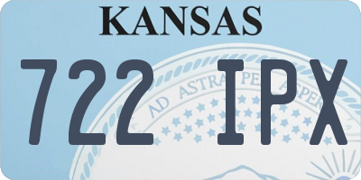 KS license plate 722IPX