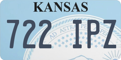 KS license plate 722IPZ