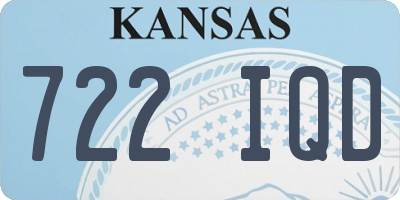 KS license plate 722IQD
