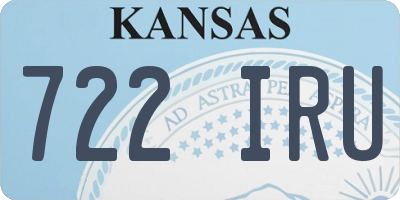 KS license plate 722IRU