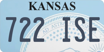 KS license plate 722ISE