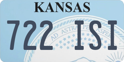 KS license plate 722ISI