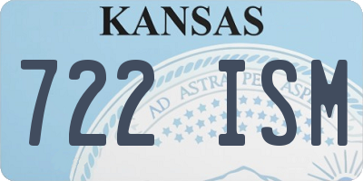 KS license plate 722ISM