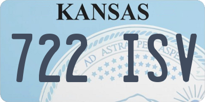 KS license plate 722ISV