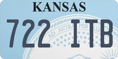 KS license plate 722ITB