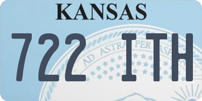 KS license plate 722ITH