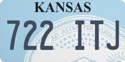 KS license plate 722ITJ