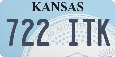 KS license plate 722ITK
