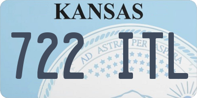 KS license plate 722ITL