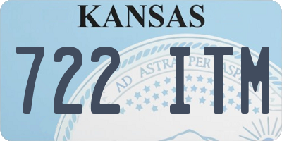 KS license plate 722ITM