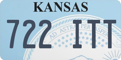 KS license plate 722ITT