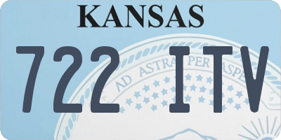KS license plate 722ITV