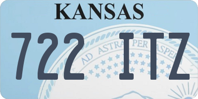 KS license plate 722ITZ