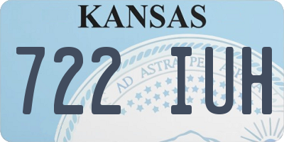 KS license plate 722IUH