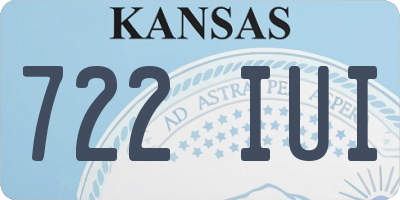 KS license plate 722IUI