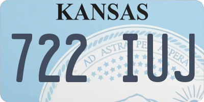 KS license plate 722IUJ