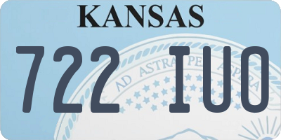 KS license plate 722IUO
