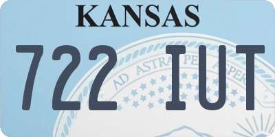 KS license plate 722IUT