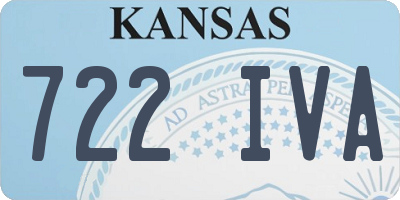 KS license plate 722IVA
