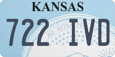 KS license plate 722IVD