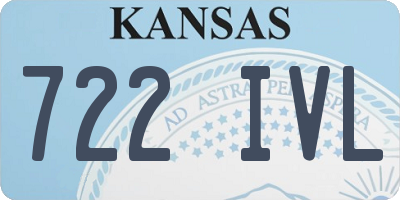 KS license plate 722IVL