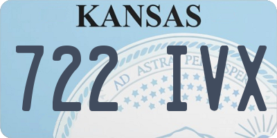 KS license plate 722IVX