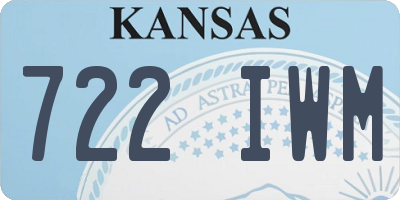 KS license plate 722IWM