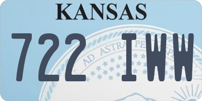KS license plate 722IWW