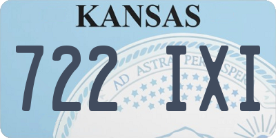 KS license plate 722IXI