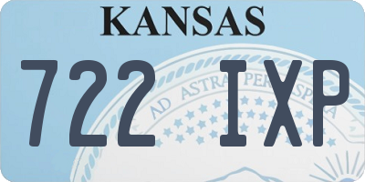 KS license plate 722IXP