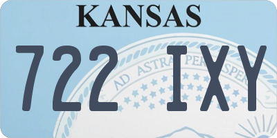 KS license plate 722IXY
