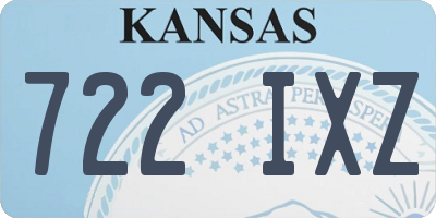KS license plate 722IXZ