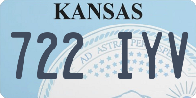 KS license plate 722IYV