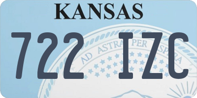 KS license plate 722IZC